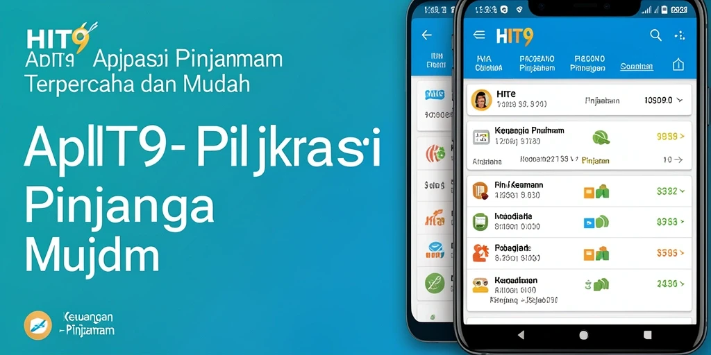 Tampilan antarmuka HIT9 yang sederhana dan intuitif untuk pengajuan pinjaman.