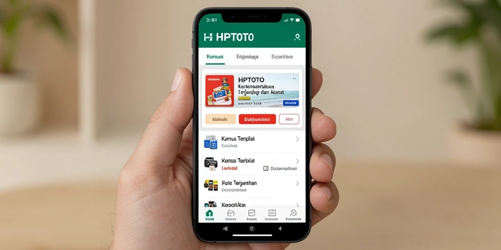 Tampilan antarmuka HPTOTO yang intuitif untuk pencarian terjemahan.