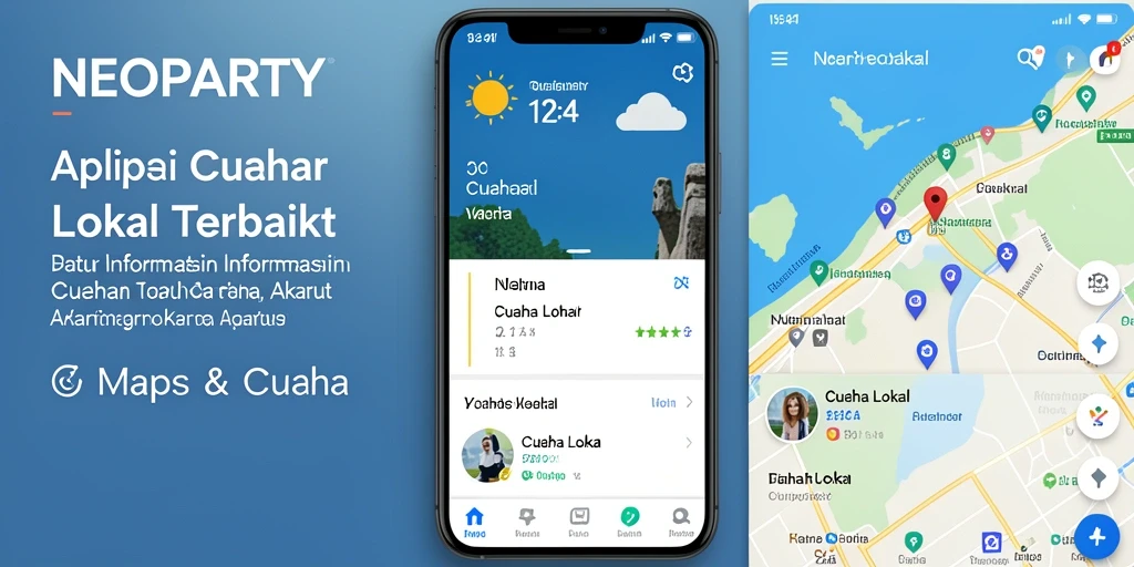 Tampilan antarmuka NEOPARTY yang informatif dan modern.