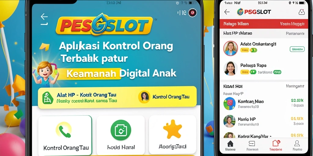 Antarmuka aplikasi PESGSLOT untuk kontrol orang tua yang mudah digunakan.