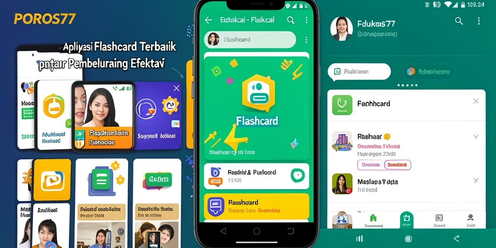 Tampilan antarmuka POROS77 yang menarik dan fungsional untuk belajar.