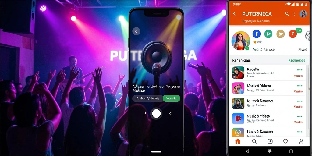 Antarmuka PUTERMEGA yang intuitif untuk pengalaman karaoke.